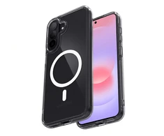 Crong Crong Hybrid Clear Magnetic - Dėklas MagSafe Samsung Galaxy A37 / A36 (permatomas)
