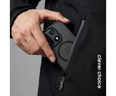 Crong Hybrid Matte Magnetic dėklas OnePlus 15, juodas