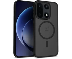 Crong Hybrid Matte Magnetic dėklas OnePlus 15, juodas