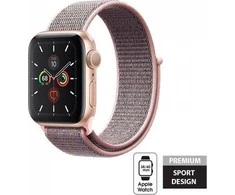 „Crong Nylon“ – sportinis dirželis „Apple Watch 38/40/41/42 mm“ (šviesiai raudonas)