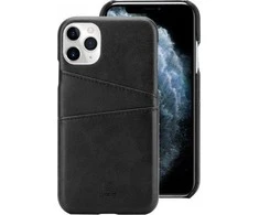„Crong Neat Cover“ – PU odinis dėklas, skirtas „iPhone 11 Pro“ (juodas)