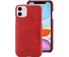 „Crong Neat Cover“ – PU odinis dėklas, skirtas „iPhone 11 Pro“ (raudonas)