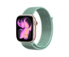 Crong Crong Nylon – Sportinis dirželis Apple Watch 38/40/41/42 mm (Atlantic Žalias)