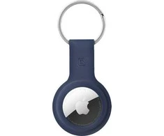 Crong Silikoninis dėklas with Key Ring - Protective case for Apple AirTag key ring Navy Mėlyna