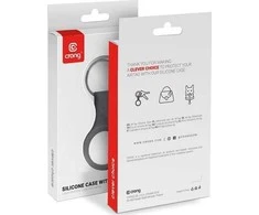Crong Silikoninis dėklas with Key Ring - Protective case for key ring for Apple AirTag Juodas