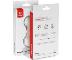 Crong Silikoninis dėklas with Key Ring - Protective case for Apple AirTag key ring Sand Rožinė