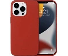 „Crong Color Cover“ skystas silikoninis dėklas, skirtas „iPhone 13 Pro“ (raudonas)