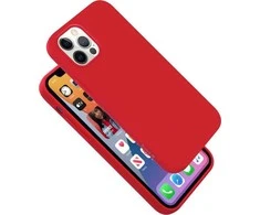 Crong Color Cover – lankstus dėklas, skirtas iPhone 12 Pro Max (raudonas)