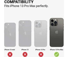 „Crong Color Cover“ magnetinis dėklas, skirtas „iPhone 13 Pro Max“ (tamsiai mėlynas)