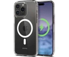 Crong Clear MAG dangtelis – dėklas iPhone 15 Pro MagSafe (skaidrus)