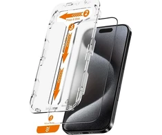 „Crong EasyShield 2 vnt.“ – grūdintas stiklas, skirtas „iPhone 16 Pro Max“ (2 vnt.)