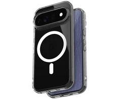 Permatomas „MagSafe“ dėklas Google Pixel 11, Crong Hybrid Clear Magnetic