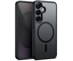 Crong Dėklas hybrid matte magnetic - magsafe samsung galaxy s25 juoda