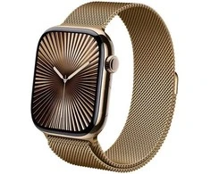 Crong Milano Steel – Nerūdijantis plienas strap for Apple Watch 44/45/46/49 mm (rose auksinis)
