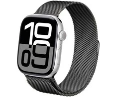 Crong Milano Steel - Stainless Steel apyrankė skirta Apple Watch 38/40/41/42 mm Graphite