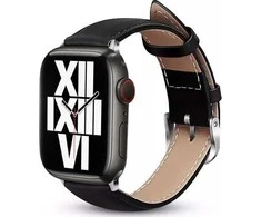 Crong Išmaniojo laikrodžio Apple 1/2/3/4/5/6/7/8/SE/ULTRA dirželis, Juodos spalvos, 42/44/45/49mm