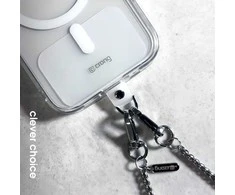 Crong Phone Crossbody – telefono dirželis (sidabrinė nuoroda)