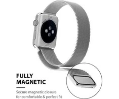 Išmaniojo laikrodžio Apple Watch metalinis dirželis, Sidabrinės spalvos, 38/40mm