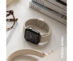 Crong Wave Band – pintas dirželis Apple Watch 38/40/41/42 mm (smėlio spalvos) (CRG40WAV2STN)