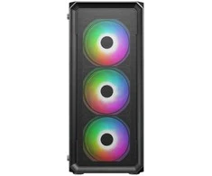 Vein X „VeinX“ korpusas „HERMES MESH Mid Tower“, ATX, 1xUSB 3.0, 2xUSB 2.0, 4x ARGB ventiliatoriai, ARGB valdiklis, juodas