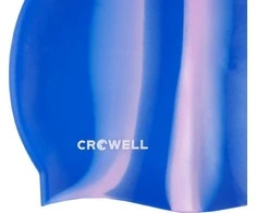 Maudymosi Kepuraitė Silikoninė Crowell Multi Flame Mėlynai Rožinė col.06