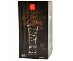 Krištolinė vaza RCR Laurus, 30 cm, skaidri