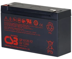 Csb Battery Csb Baterija Akumuliatorius 6V 12Ah F2 Pb AGM VRLA CSB