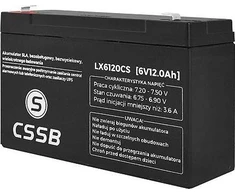 CSSB Želinis akumuliatorius 6V 12Ah (LX6120CS)