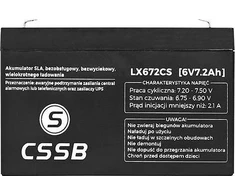 CSSB Akumuliatorius gelinis 6V 7.2Ah