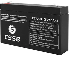 CSSB Gelinis akumuliatorius 6V 7Ah