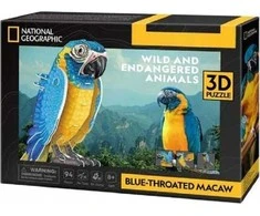 CUBIC FUN CUBICFUN NG 3D dėlionė „Mėlyngurklė ara“