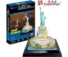 CUBICFUN 3D dėlionė „Laisvės statula“ (LED)