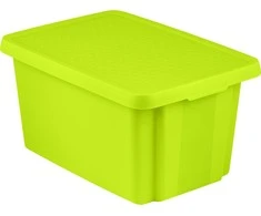Daiktų laikymo dėžė su dangčiu CURVER ESSENTIALS, žalios spalvos , h30 x 57 x 40 cm, 45 L