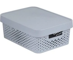 Daiktadėžė CURVER, 11 l, pilka, 36×27×14 cm