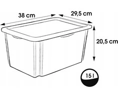 KEEEPER daiktadėžė su dangčiu PEPPA PIG, 15 L, 38x29,5x20,5 cm., 1223600119400