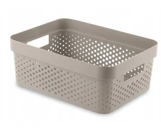 Curver Box Infinity Recycled 11L krepšys, 36x27x14cm, smėlio spalvos