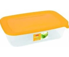 Curver / Keter CURVER Rinkinys FRESH&amp;GO KONTEINERIAI 2L+1L+0.5L /Geltonas/ SKAIDRI