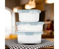Plastikinis maisto laikymo indelis CURVER Smart Eco Line, h9 x 20 x 15 cm, 1,2 L