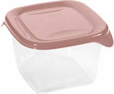CURVER MAISTO DĖŽUTĖ FRESH&GO 0,45L KVADRATINĖ ROŽINĖ
