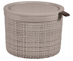 Curver Pojemnik Jute apvalus 2L taupe (263683)