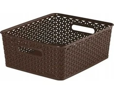 Plastikinis krepšys CURVER MY STYLE, tamsiai rudos spalvos, h13,3 x 35,5 x 29,6 cm, 13 L
