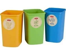 Curver Rūšiavimo šiukšliadėžių rinkinys ECO FRIENDLY, 3 × 25 l