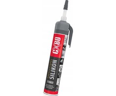 CX80 Silikon Professional 210G Premium aukštai temperatūrai juodas