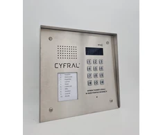 CYFRAL PC-2000RE PRO INOX Iškvietimo panelė su elektronikos moduliu CC-2000 ir RFID skaitytuvu