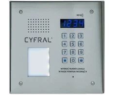 CYFRAL PC-2000RE PRO INOX Iškvietimo panelė su elektronikos moduliu CC-2000 ir RFID skaitytuvu