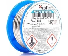 9643# CYNA 2.0mm SZPULA 100g Sn60Pb40