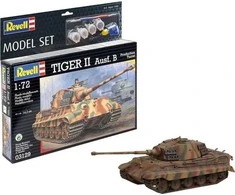 Revell Tiger II Ausf. B 1/72 tanko dovanų rinkinys su dažais, klijais