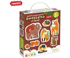 CzuCzu Dėlionė 33 vnt. - Gyvūnai miške