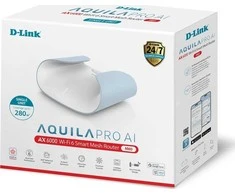 „D-Link M60 Mesh Wi-Fi“ sistema, dviejų dažnių juosta (2,4 GHz / 5 GHz) „Wi-Fi 6“ (802.11ax) balta 4 vidinė