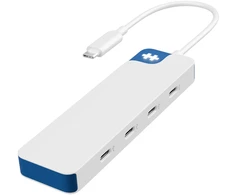 Targus Hyper HyperDrive Flex 4 Port USB-C Hub, Baltas/Mėlyna | HD5201BUGL